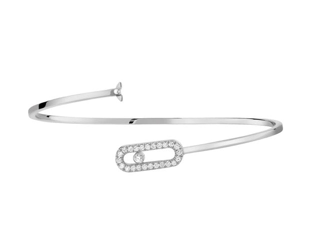 Messika, "Move Uno" bracelet, small model, white gold and diamonds