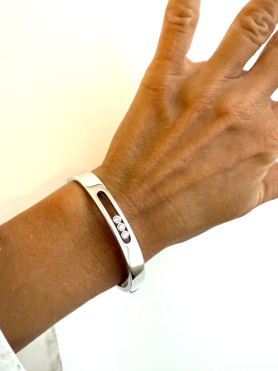 Messika bracelet "Move" Neuf, or blanc et diamants - Maison Eloe