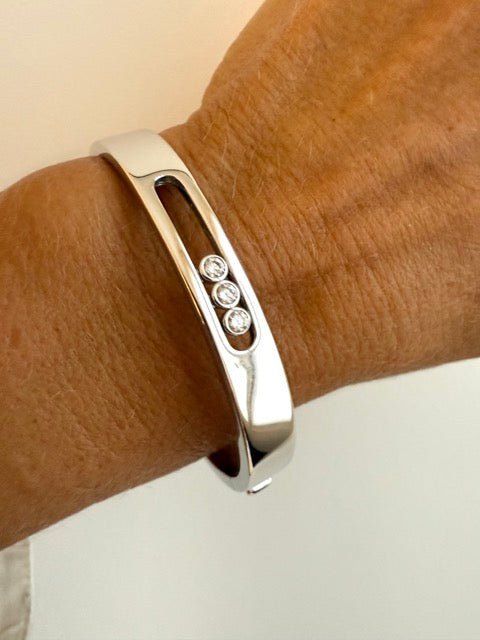 Messika bracelet "Move" Neuf, or blanc et diamants - Maison Eloe