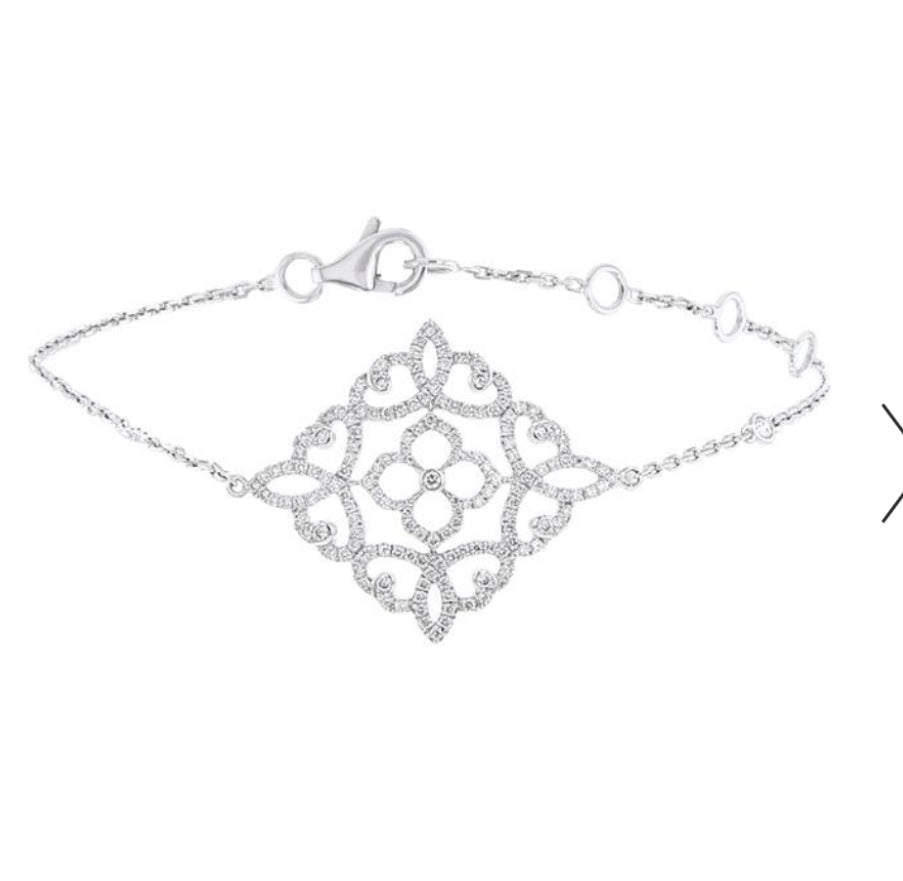 Messika bracelet "Eden" en or blanc et diamants Neuf - Maison Eloe