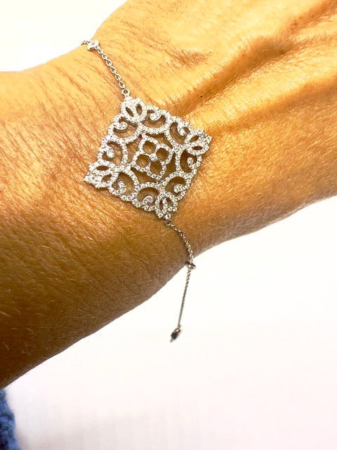 Messika bracelet "Eden" en or blanc et diamants Neuf - Maison Eloe