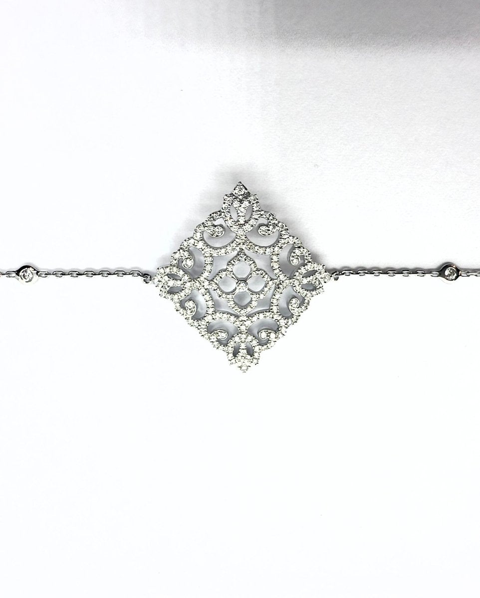 Messika bracelet "Eden" en or blanc et diamants Neuf - Maison Eloe