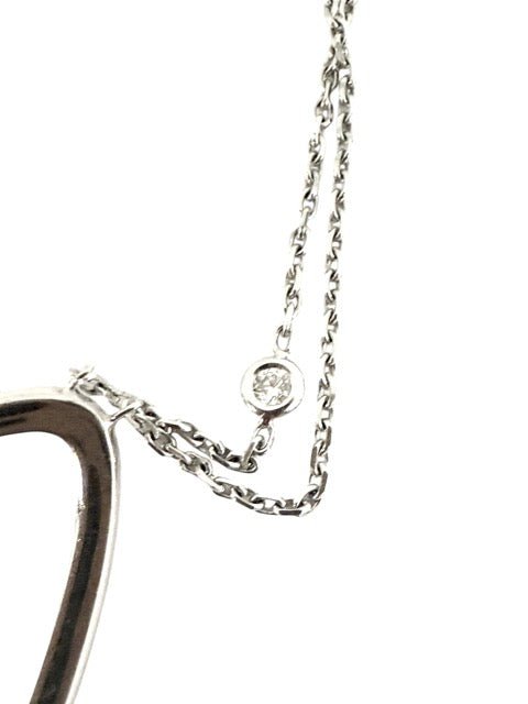 Messika collier "Butterfly" en or blanc et diamants - Maison Eloe