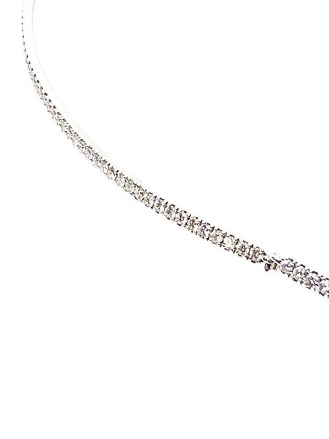 Messika collier en or blanc et diamants - Maison Eloe