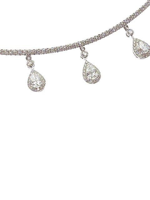 Messika collier en or blanc et diamants - Maison Eloe