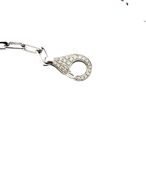 Messika collier en or blanc et diamants - Maison Eloe