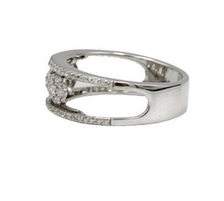 Messika bague "Move" en or blanc et diamants