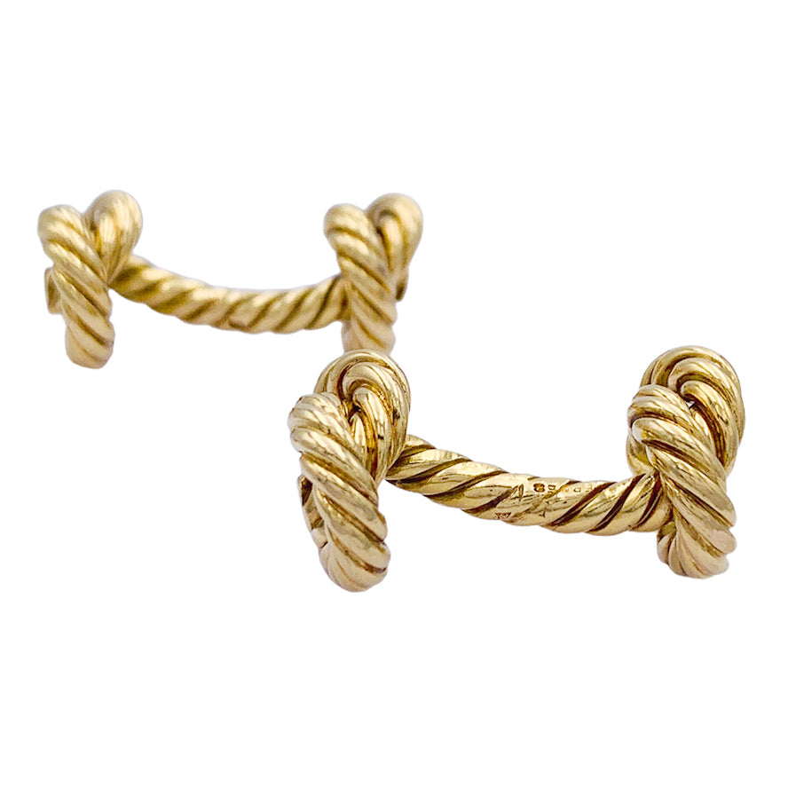 Hermès "Knots" cufflinks.