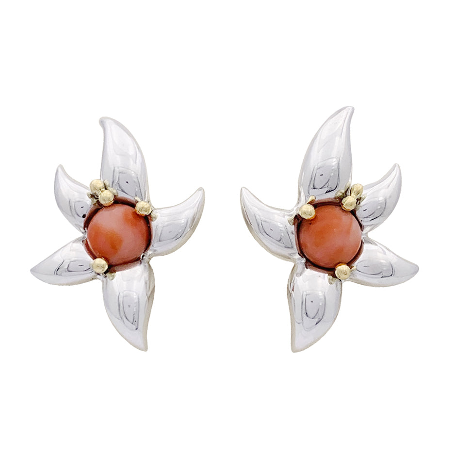 Tiffany & Co. set in silver, yellow gold, and coral.