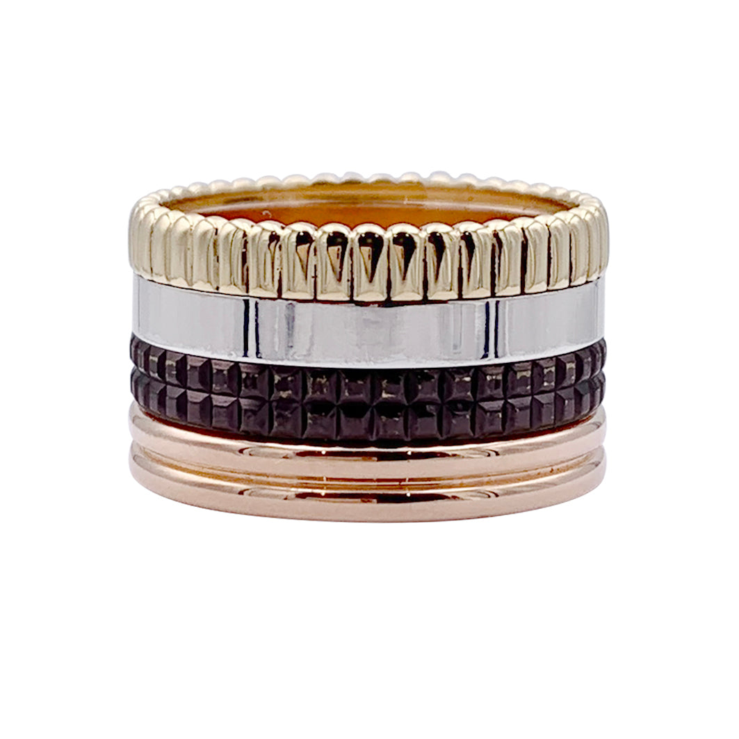 Bague Boucheron, "Quatre Classique Large", quatre tons.