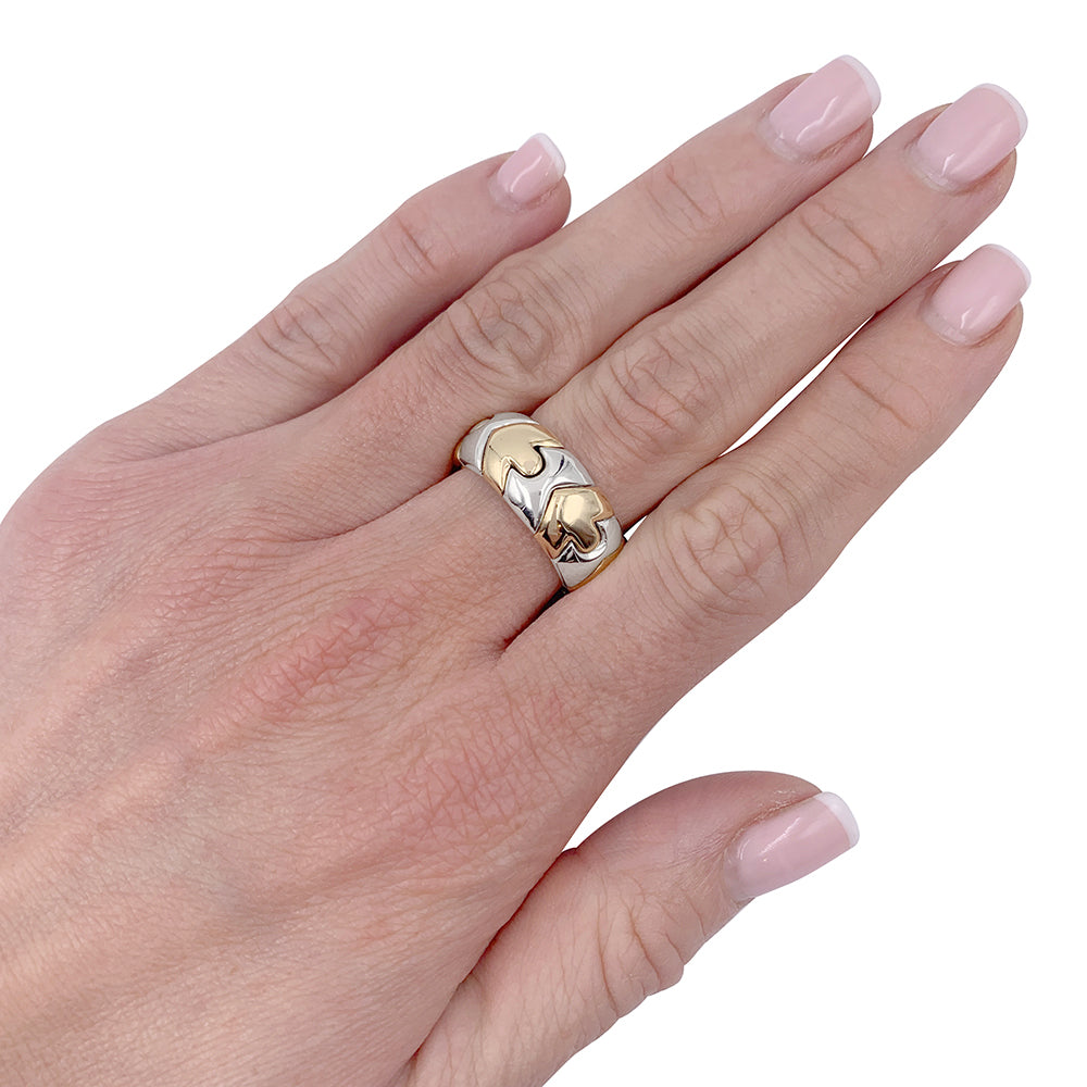 Bague Bulgari, "Alveare", deux ors.