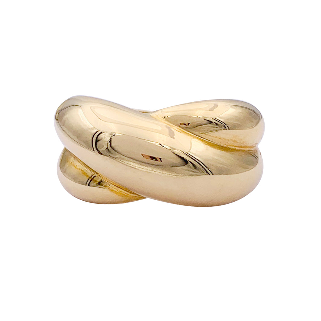 Vintage Cartier ring, "Coliseum", yellow gold.