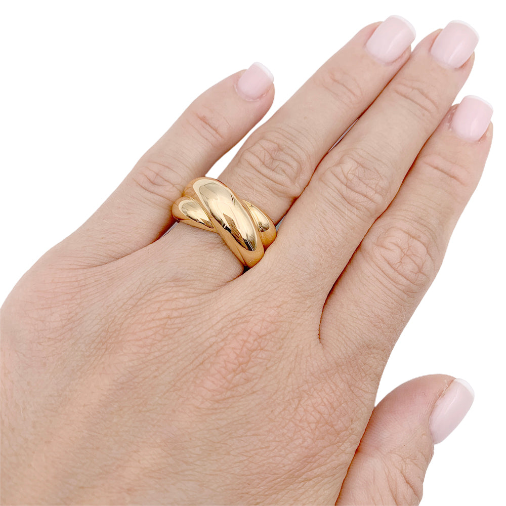 Vintage Cartier ring, "Coliseum", yellow gold.