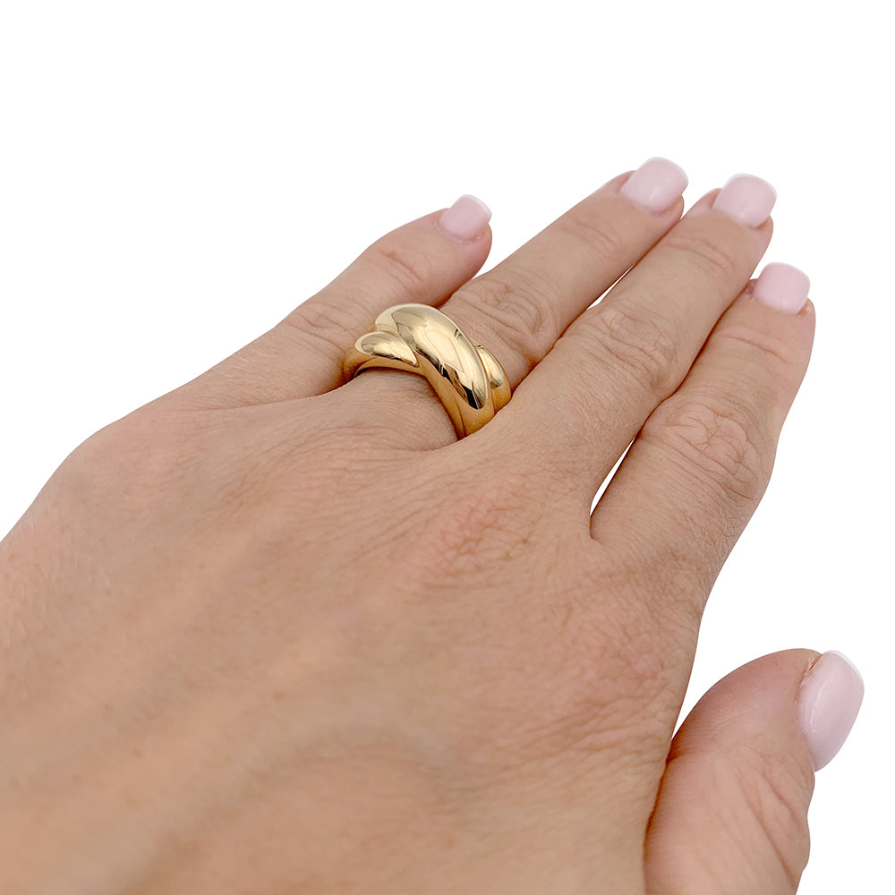 Vintage Cartier ring, "Coliseum", yellow gold.