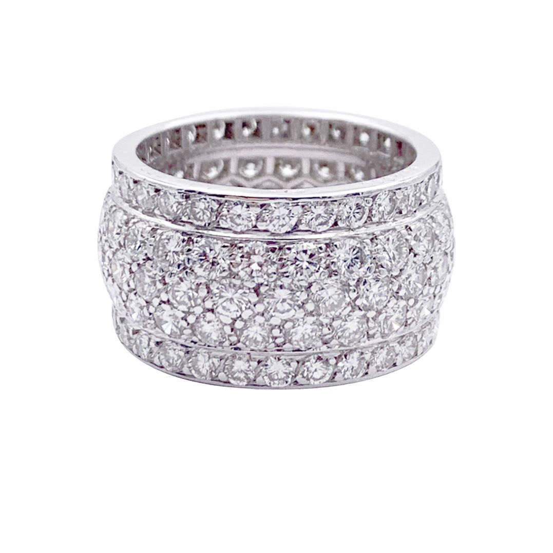 Bague Cartier,"Nigeria", pavage diamants.