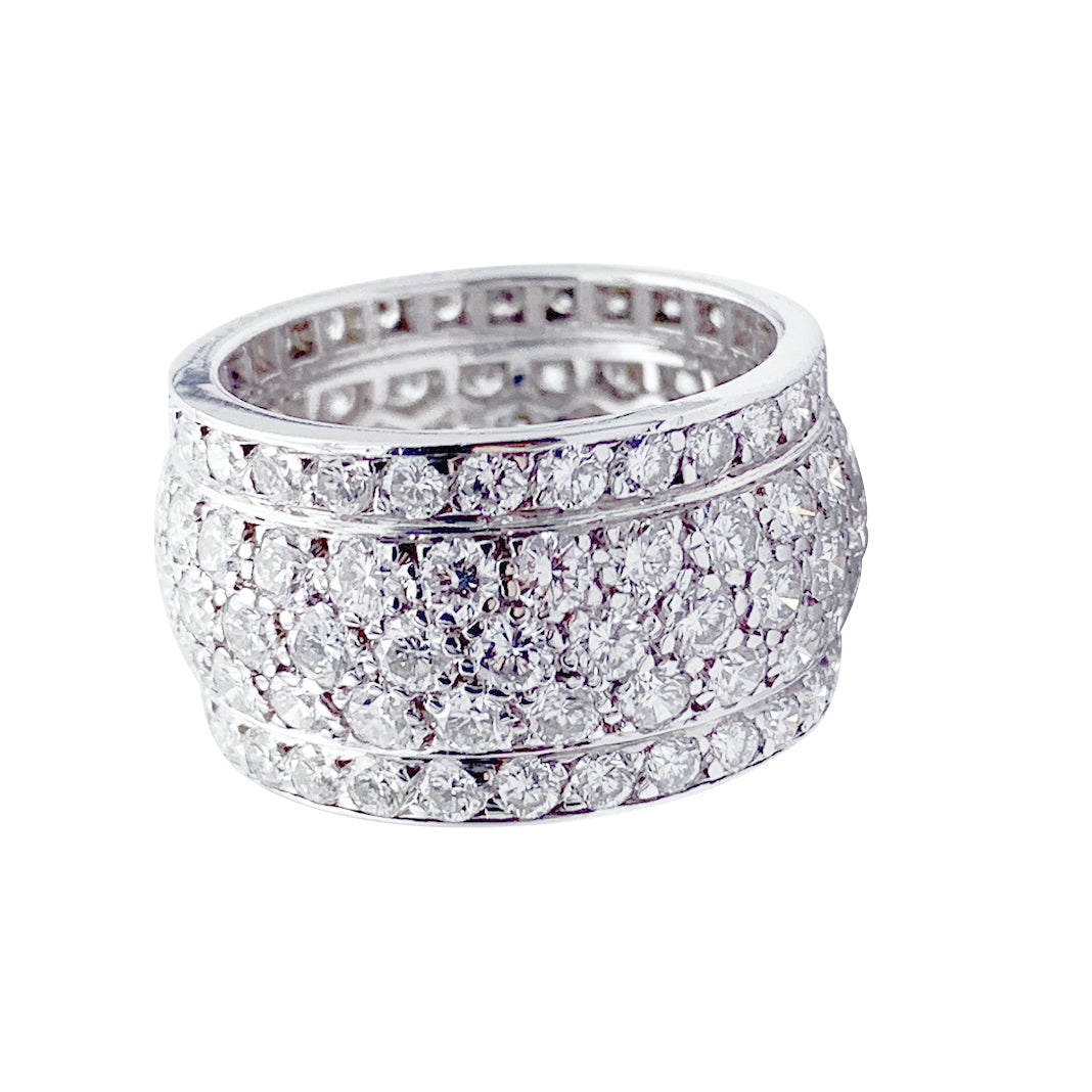 Cartier ring, "Nigeria", diamond paving.