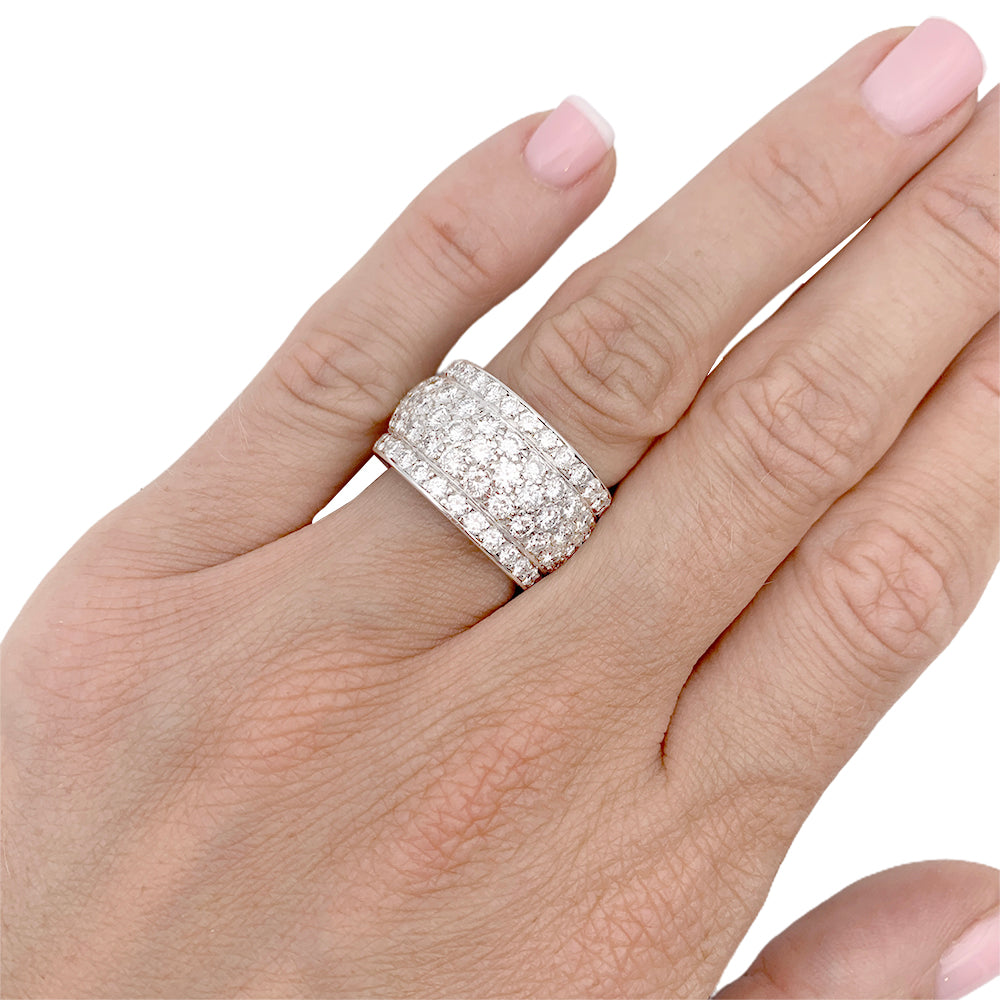 Cartier ring, "Nigeria", diamond paving.
