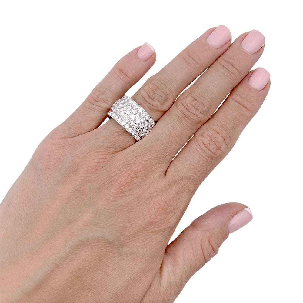 Cartier ring, "Nigeria", diamond paving.