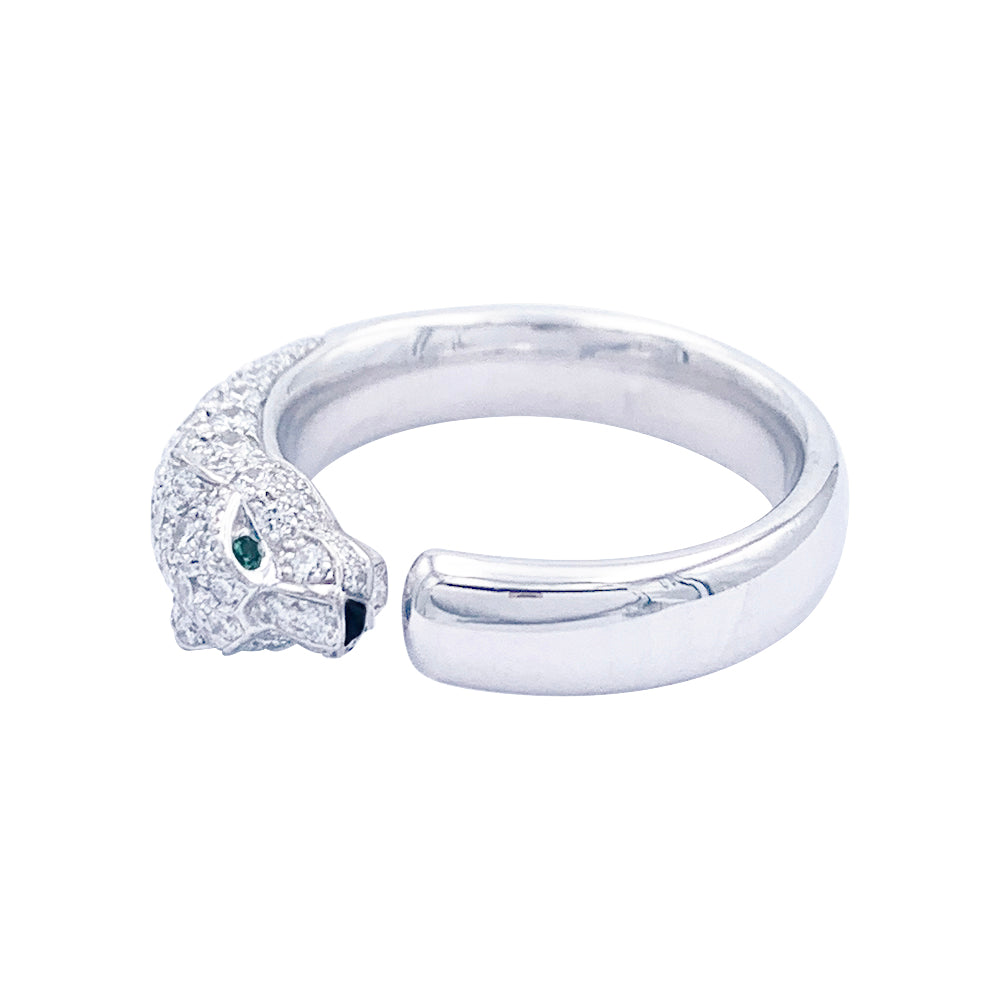 Bague Cartier, "Panthère de Cartier", or blanc, diamants.