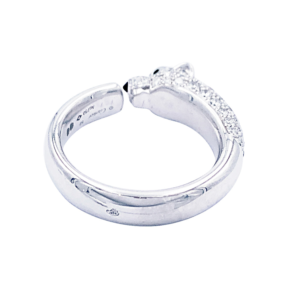 Cartier ring, "Panthère de Cartier", white gold, diamonds.