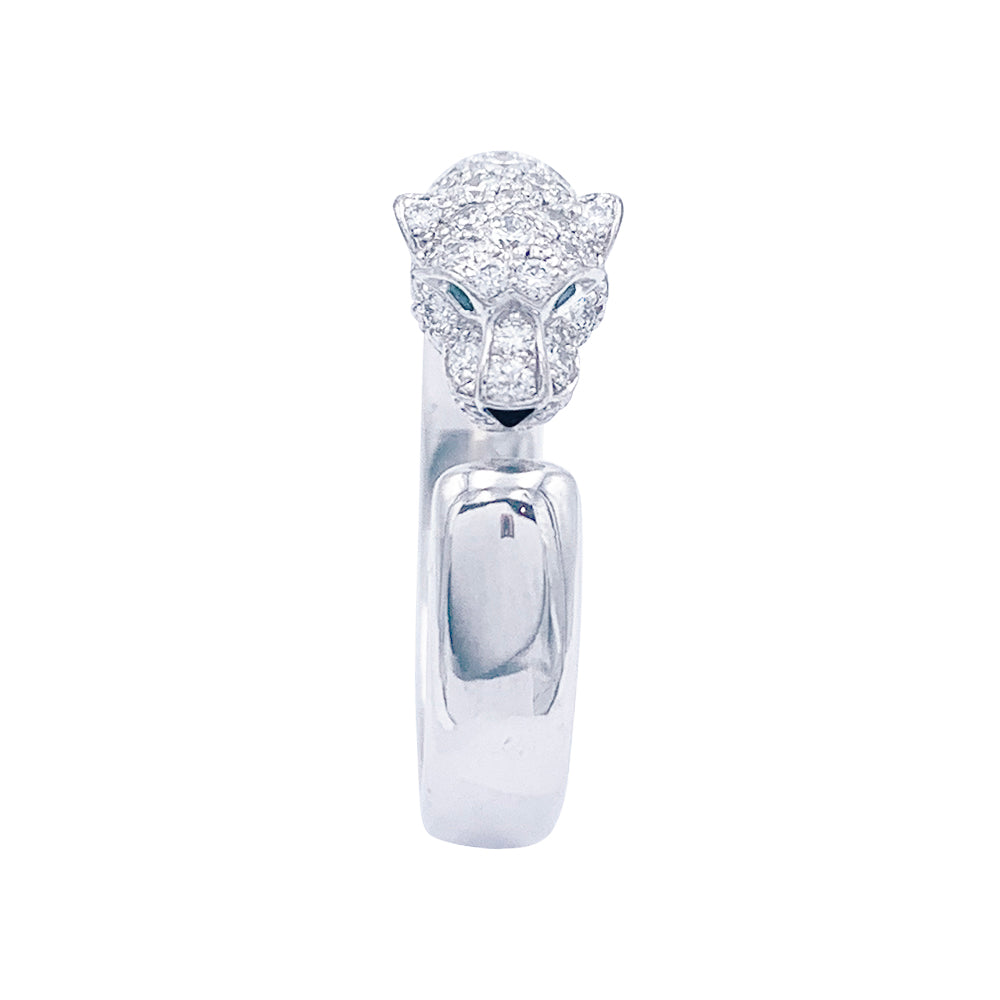 Cartier ring, "Panthère de Cartier", white gold, diamonds.