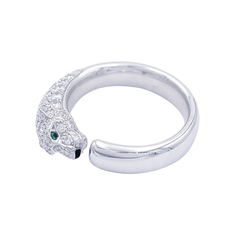 Bague Cartier, "Panthère de Cartier", or blanc, diamants.