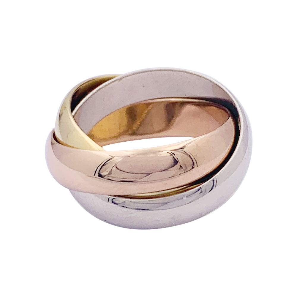 Bague Cartier "Trinity Classique" trois ors.