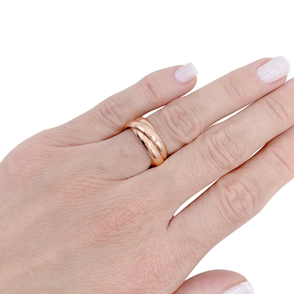 Cartier ring, "Trinity", pink gold.