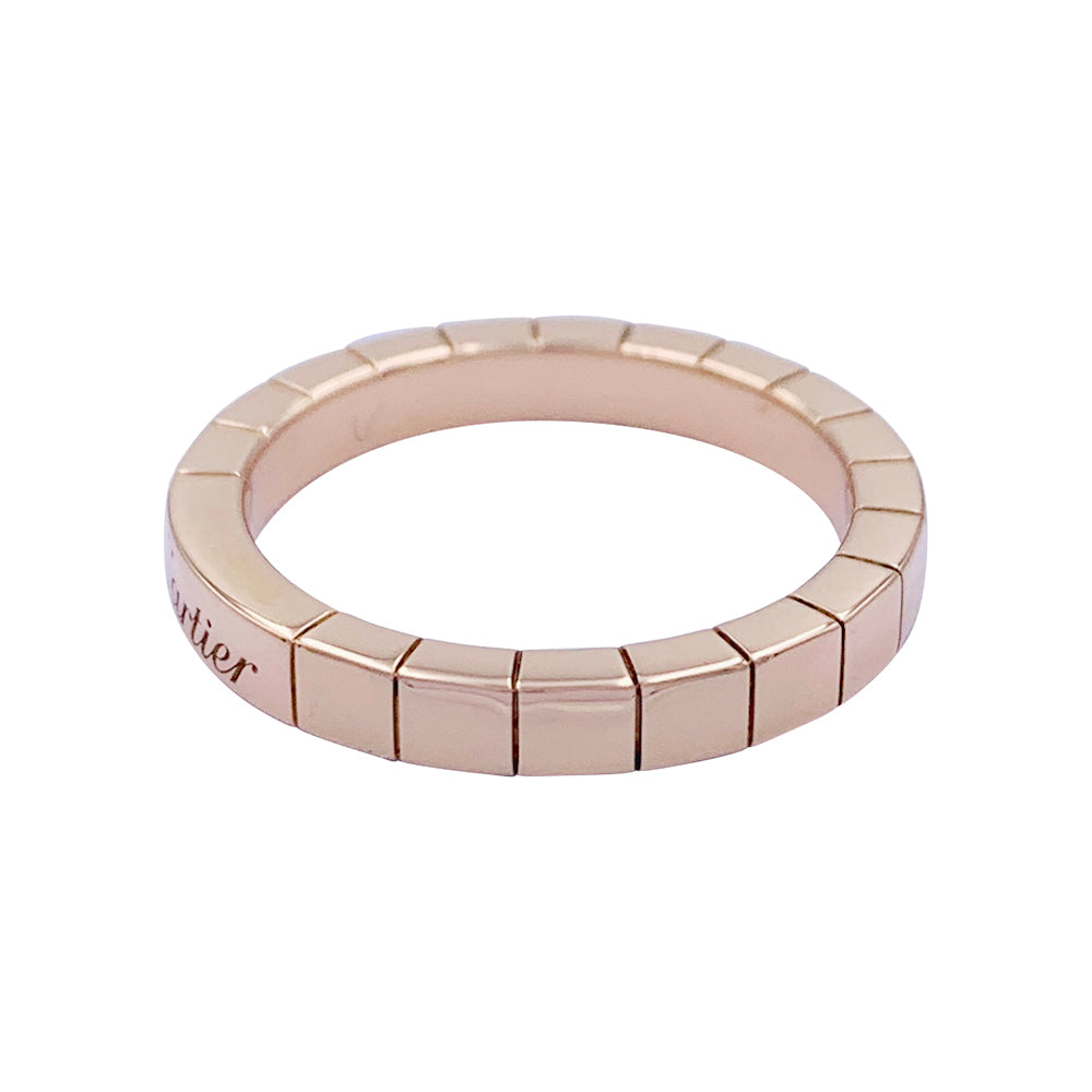 Bague Cartier, "Lanière", or rose.