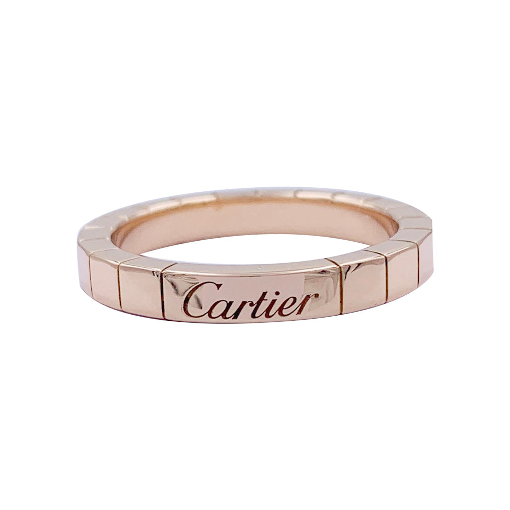 Bague Cartier, "Lanière", or rose.