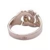 Dinh Van ring, "Menottes R12", pink gold, diamonds.