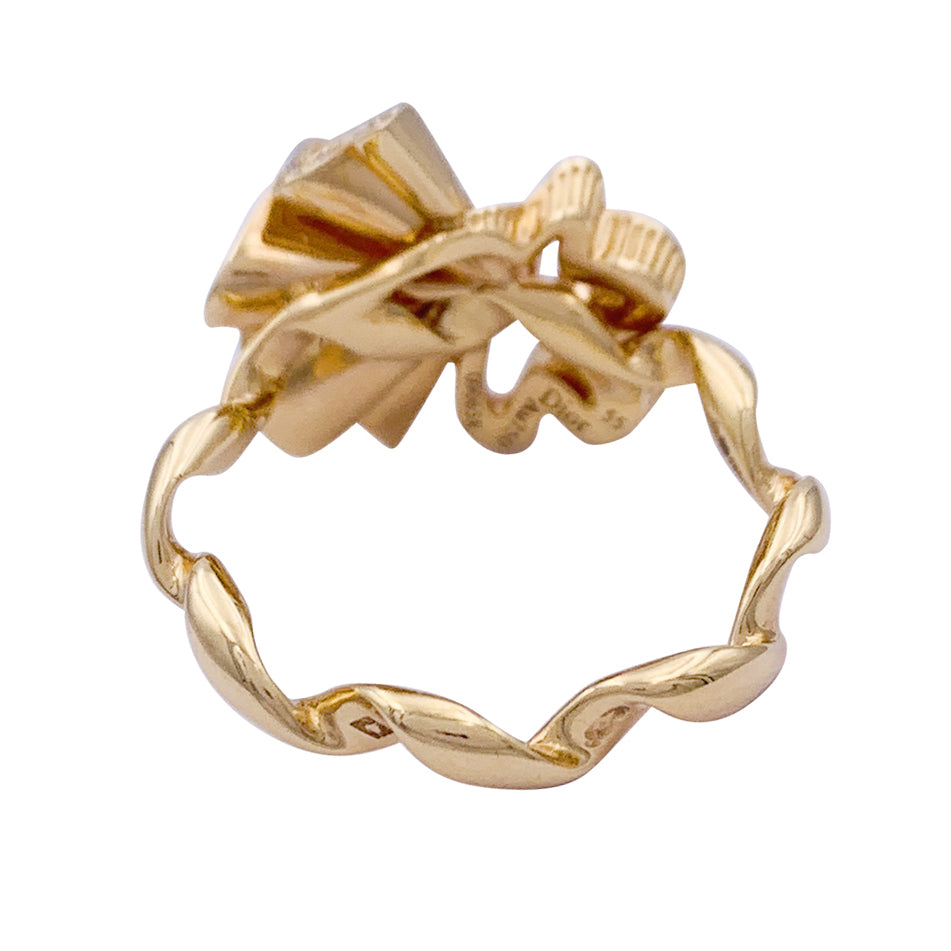 Bague Dior, "Archi Dior Cocotte", or rose, diamants.