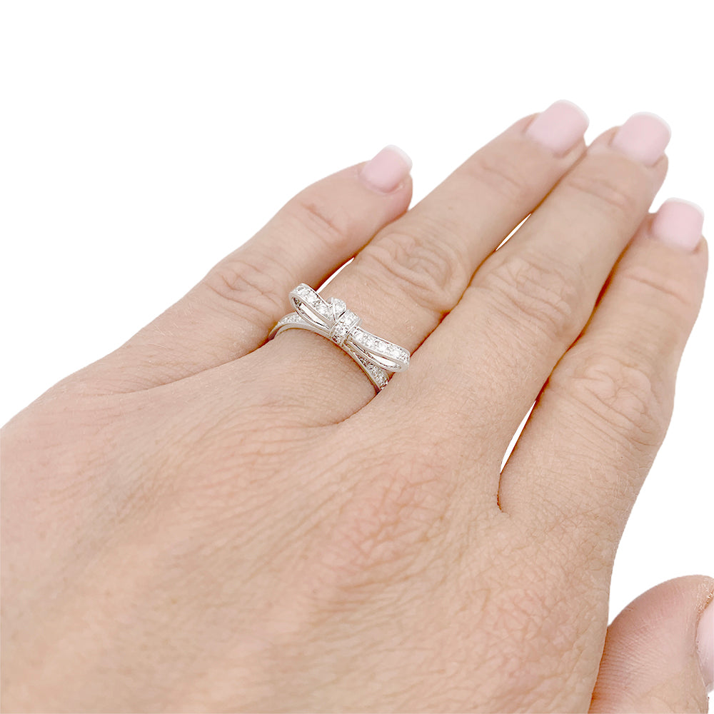 Bague Dior,"Petit Tralala", or blanc et diamants.