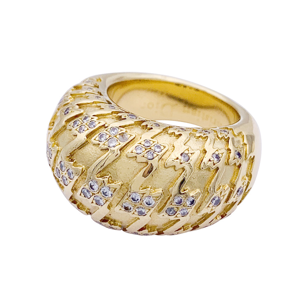 Dior ring, "Poulette", yellow gold, diamonds.