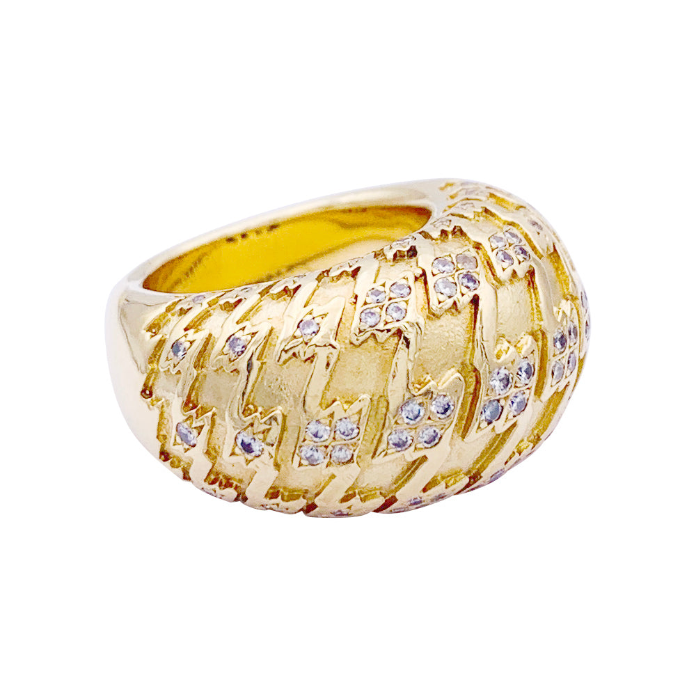Dior ring, "Poulette", yellow gold, diamonds.