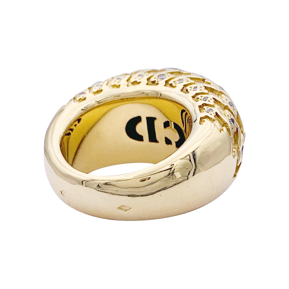 Dior ring, "Poulette", yellow gold, diamonds.