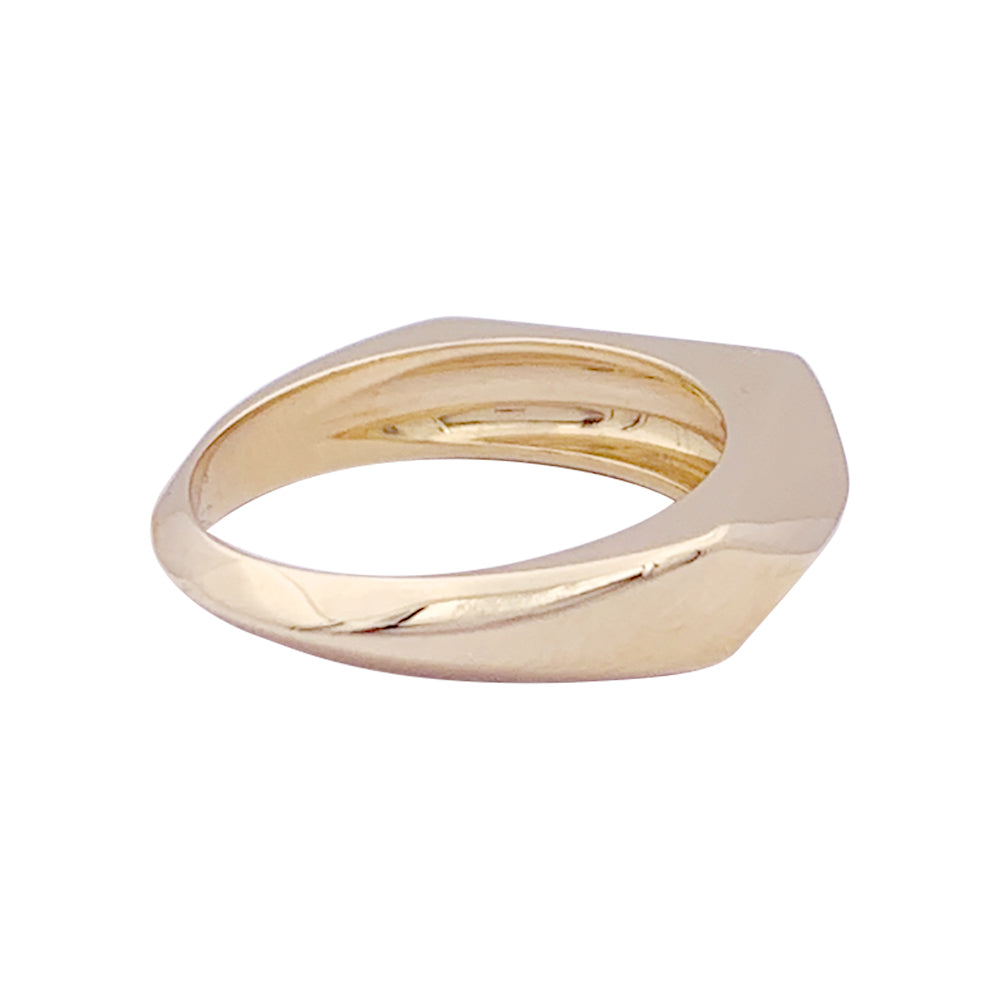 Fred "Cut" ring in yellow gold and diamonds.