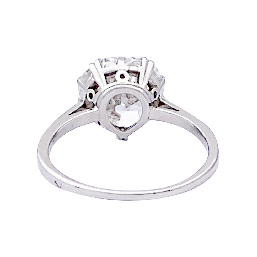 Mellerio ring, platinum and diamond.