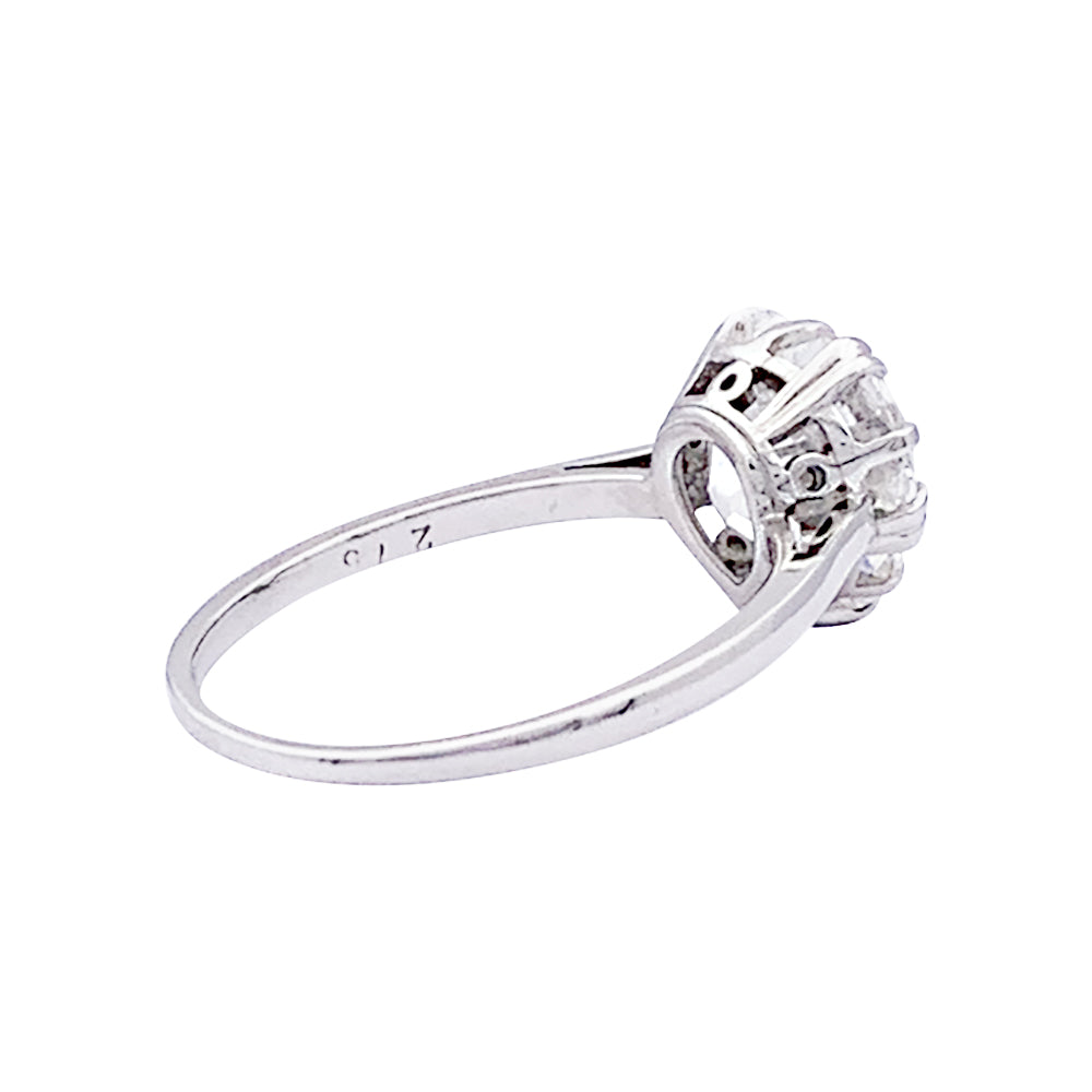 Mellerio ring, platinum and diamond.