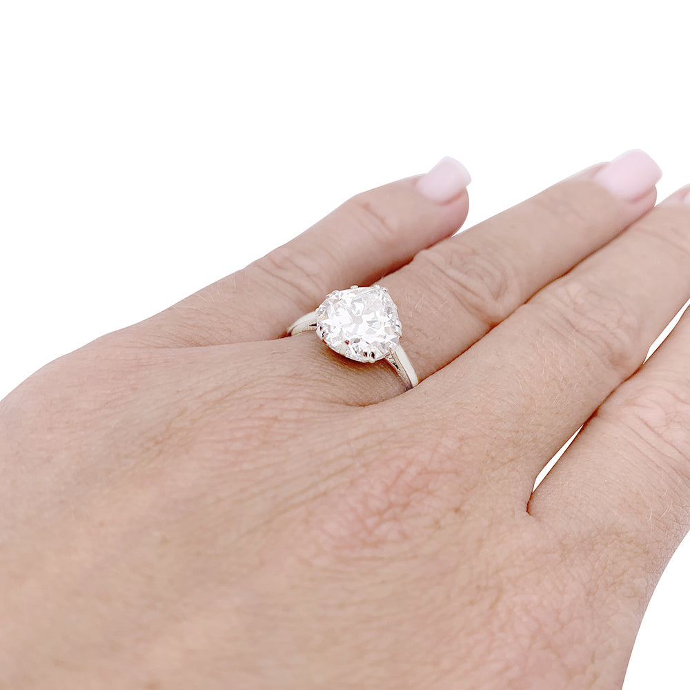 Mellerio ring, platinum and diamond.