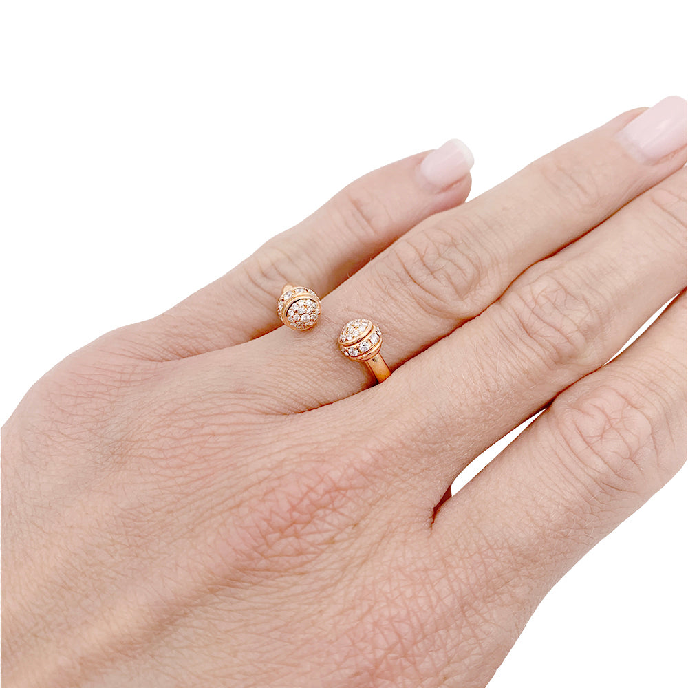 Piaget "Possession" ring, pink gold, diamonds.