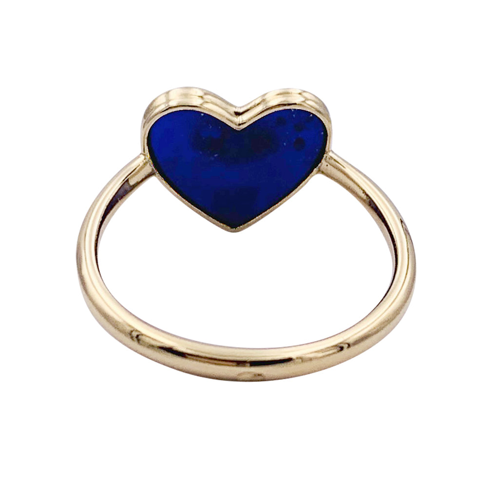 Bague Poiray, "L'attrape-coeur", or jaune, lapis lazuli.