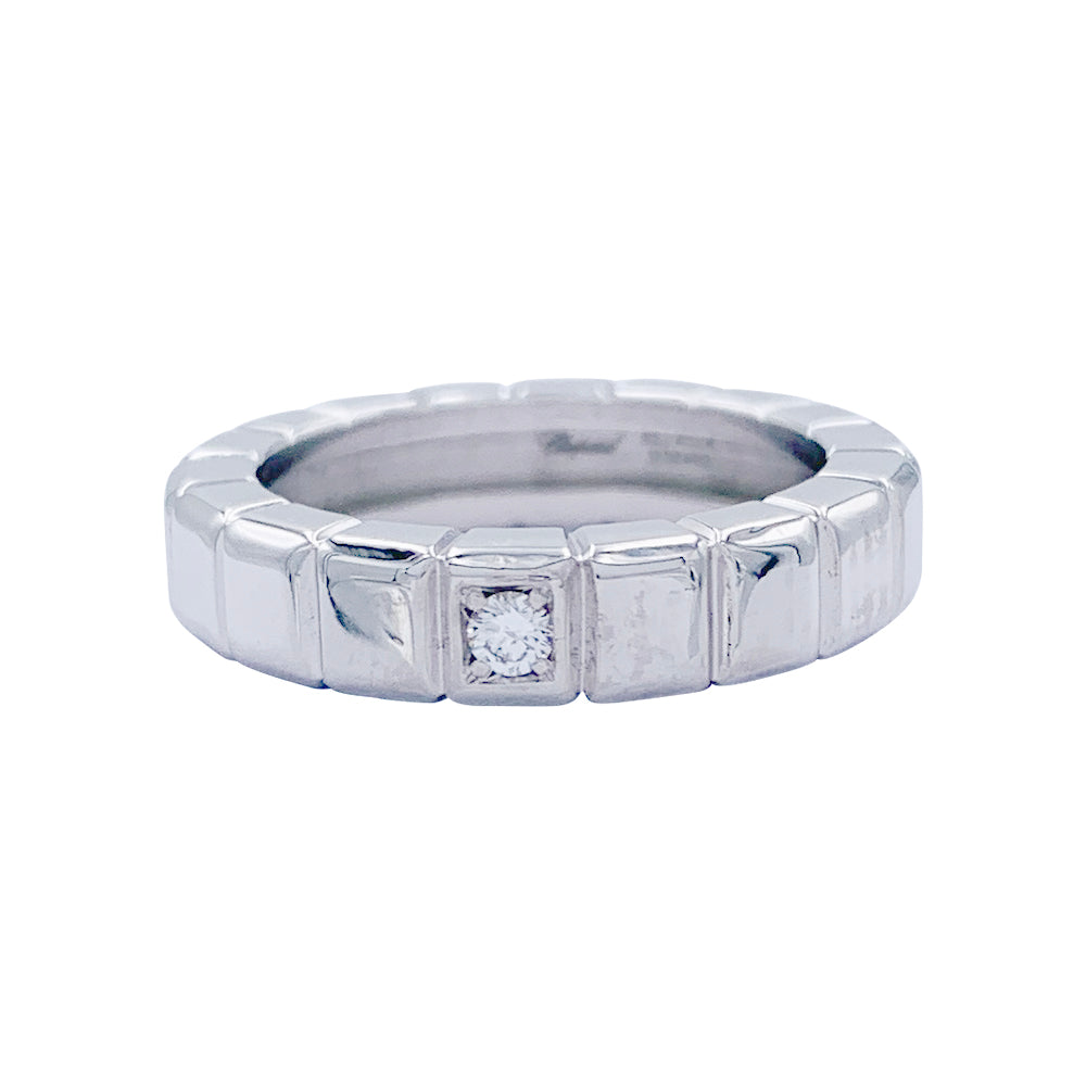 Bague Chopard, "Ice Cube", or blanc, diamant.