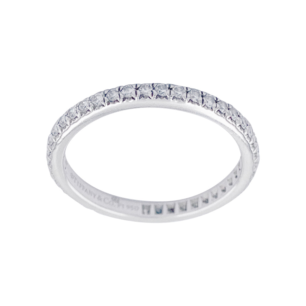 Alliance Tiffany&Co., "Eternité", platine et diamant.