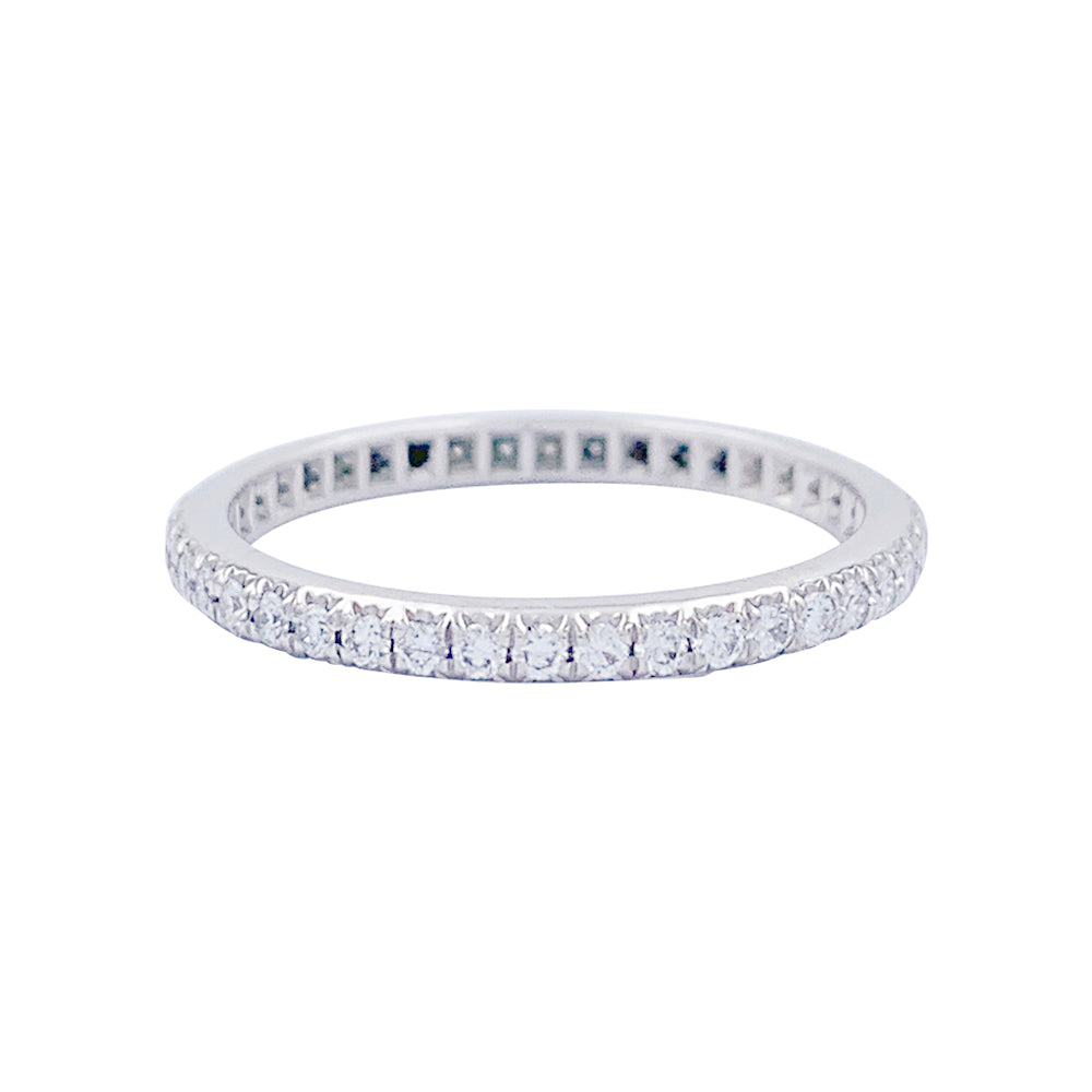 Alliance Tiffany&Co., "Eternité", platine et diamant.