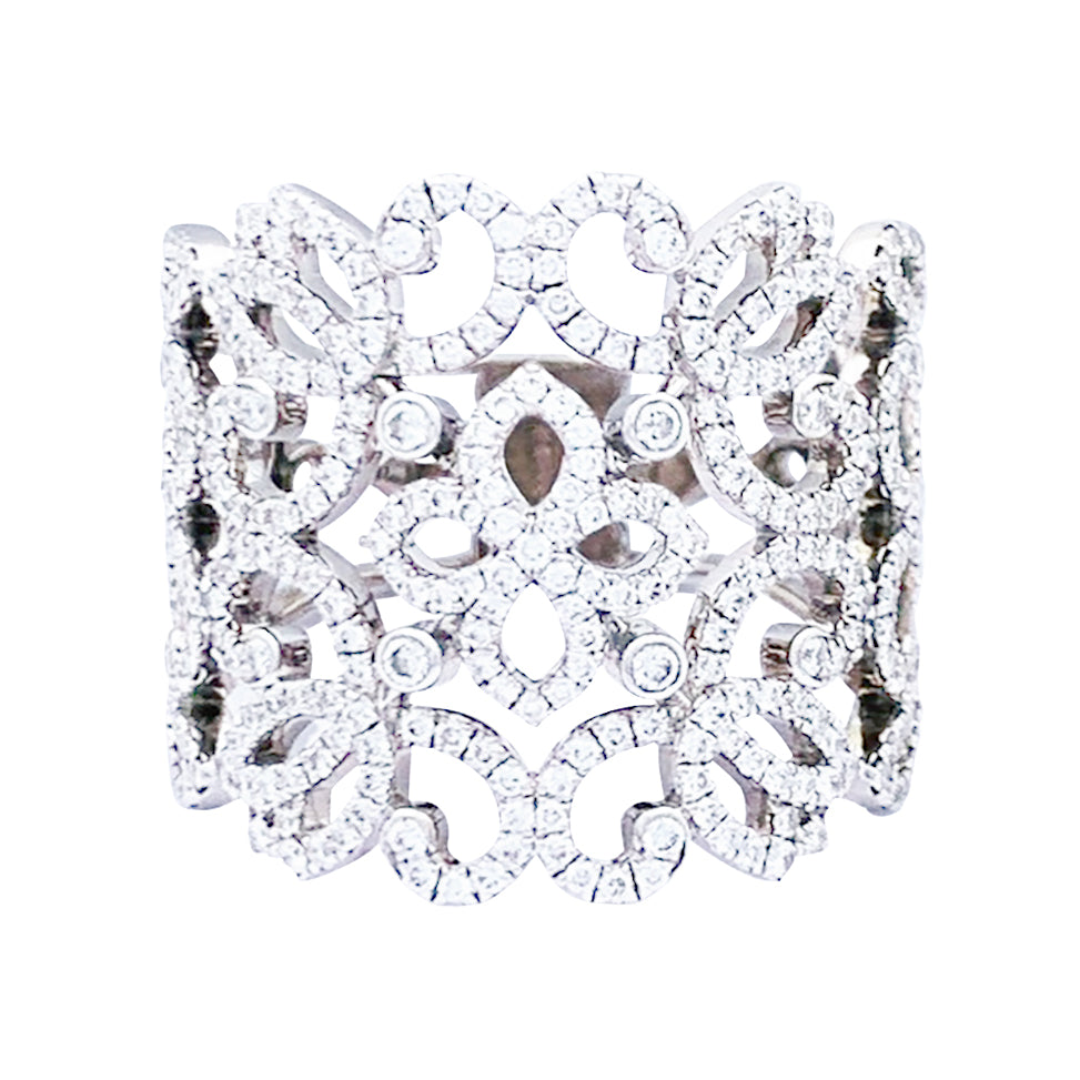 Bague Messika, "Eden", or blanc, diamants.
