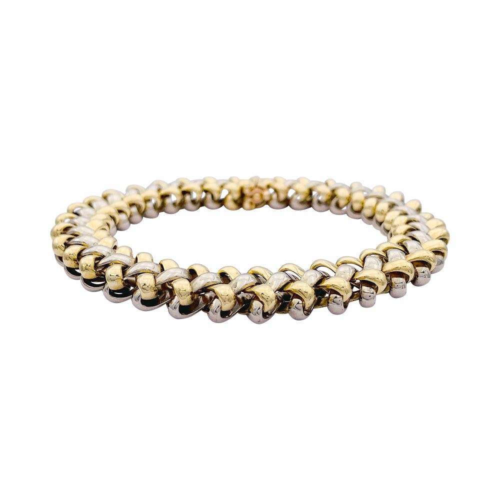Bracelet Boucheron, or jaune, or blanc.