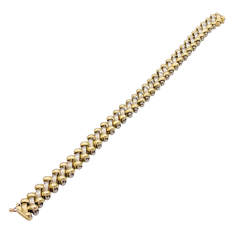 Bracelet Boucheron, or jaune, or blanc.