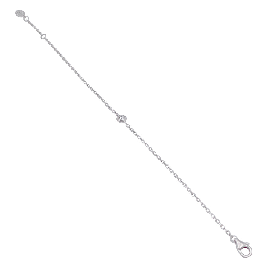 Bracelet Cartier, "Cartier d'Amour", or blanc, diamant.