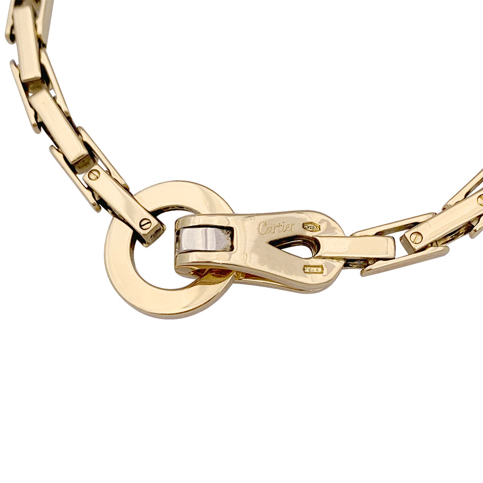 Cartier "Agrafe" bracelet in yellow gold.